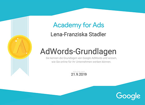 Ihr Google zertifizierter Coach Lena-Franziska Stadler
